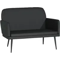 vidaXL Bankje 107x80x81 cm kunstleer zwart