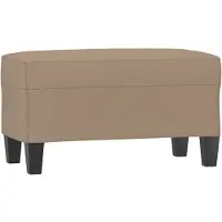 vidaXL Bankje 70x35x41 cm kunstleer cappuccinokleurig