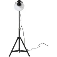 vidaXL Vloerlamp, 25W, zwart, 35x35x65/95 cm, E27