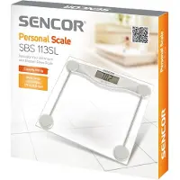 Sencor Transparante Glazen Digitale Badkamerweegschaal - 150 kg Capaciteit