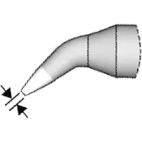JBC C250412 Soldeerpunt Beitelvorm, gebogen Lengte soldeerpunt: 12.4 mm Inhoud: 1 stuk(s)