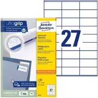 Avery Zweckform A4 70x32 Mm Stickers Transparant Kinderen