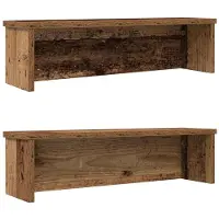 vidaXL Keukenrekken stapelbaar 2 st 50x15x16 cm oud houtkleurig