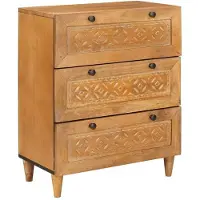 vidaXL Dressoir 2 st 120 x 33,5 x 75 cm massief mangohout Bruin