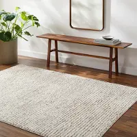 Livabliss – Modern Scandinavisch tapijt AMANDINE – Ivoor/terarcotta