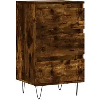 vidaXL Dressoir 40x35x70 cm bewerkt hout gerookt eikenkleurig