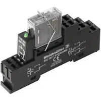 Weidmuller RCIKITZ 24VDC 2CO LD/FG Relaismodule (modulair) Nominale spanning: 24 V/DC Schakelstroom (max.): 6 A 2x wisselcontact Package 10 stuk(s)