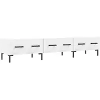 vidaXL Tv-meubel 150x36x30 cm bewerkt hout wit