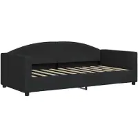vidaXL Slaapbank 90x190 cm stof zwart