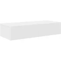 vidaXL Wandschap met lades 80x33x17 cm bewerkt hout wit