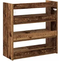 vidaXL Schoenenrek 60x25x62 cm bewerkt hout oud houtkleurig