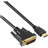 S-Impuls DVI - HDMI kabel | DVI-D Dual Link | verguld | zwart | 5 meter