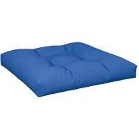 vidaXL Palletkussen 70x70x12 cm stof koningsblauw