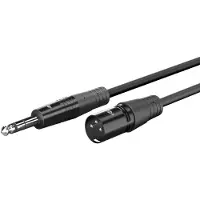 Goobay XLR (m) - 6,35mm Jack (m) kabel | gebalanceerd mono | 10 meter