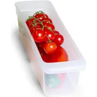 Novaliv Koelkastorganizer 30,5 x 7,5 x 8 cm BPA-vrije organisatie Gemaakt in Duitsland Koelkastorganizer Voedselveilige opslag voor keuken huishouden Vaatwasserbestendig Organisatiesysteem koelkast