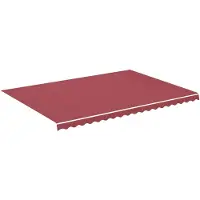 vidaXL Vervangingsdoek voor luifel 500x350 cm polyester bordeauxrood
