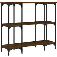 vidaXL Wandtafel 102x35x90 cm bewerkt hout bruin eikenkleur