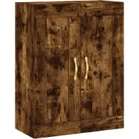 vidaXL Wandkast 69,5x34x90 cm bewerkt hout gerookt eikenkleurig