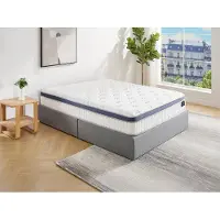 Vente-unique Matras 160 x 200 cm hybride 7-zone pocketvering en traagschuim dikte 25 cm - MALAO van PALACIO L 200 cm x H 25 cm x D 160 cm