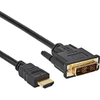 Pro DVI - HDMI kabel | DVI-D Single Link | verguld | zwart | 3 meter