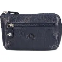 LEATHER DESIGN Leren Sleuteletui Keypouch Navy