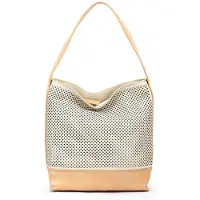 Pikolinos Pikolinosvoor vrouwen. WHA-534C1 Alcudia opengewerkte leren handtas wit crème (OSFA), Casual, Leer