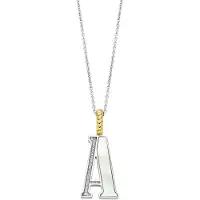 Ti sento Dames Hanger - 925 zilver - Letter A - Parelmoer - 6840MW_A
