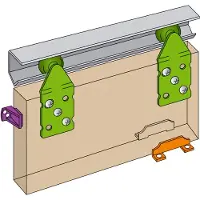 Henderson Single Top schuifdeurbeslag 1800mm/45kg