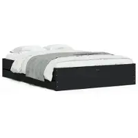 vidaXL Bedframe met lades bewerkt hout bruin eikenkleur 120x190 cm