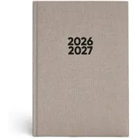 Soho - Agenda A5 - Schooljaar 26/27 - Linnen - 1 week op 2 pagina's - Bruin
