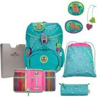 DERDIEDAS ErgoFlex Superflash schooltas set 5st. blauw