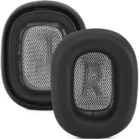 INF 2-Pack Lamswollen Oorkussens compatibel met Apple AirPods Max - Premium Memory Foam Vervangende Oorkussens Black