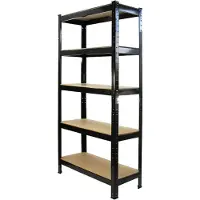 Monster Racking Monster rekken 2 rekken opslag rekken heavy duty garage 5 verdiepingen 75 cm stalen planken magazijn