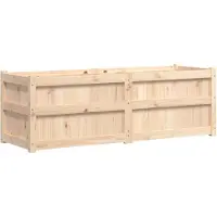 vidaXL Plantenbak 150x50x50 cm massief grenenhout