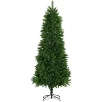 vidaXL Kunstkerstboom met levensechte naalden 240 cm groen