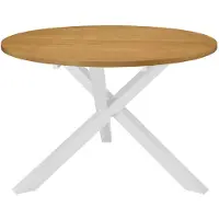 vidaXL Eettafel 120x75 cm MDF wit