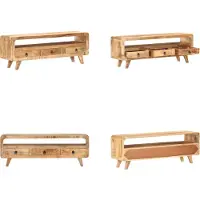 vidaXL Tv-meubel 117x30x41 cm massief ruw mangohout - Tv-meubel - Tv-meubelen - Tv-meubels - Tv-meubilair