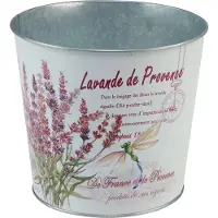 Viana Metalen plantenbak, bloempot, lavendel, Ø24cm H21cm
