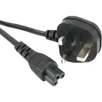 EECONN UK Stroomkabel met C5 plug - zwart - 1,8 meter