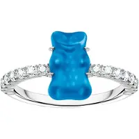 Thomas Sabo - TR2459-052-1-52 - Ring - 925 zilver - Dames - Goldbär blauw - Ringmaat 52
