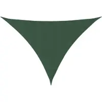 vidaXL Zonnescherm driehoekig 2,5x2,5x3,5 m oxford stof donkergroen