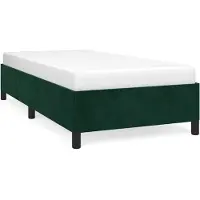 vidaXL Bedframe zonder matras 90x190 cm fluweel donkergroen