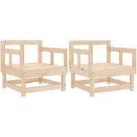 vidaXL Tuinstoelen 2 st massief grenenhout