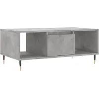 vidaXL Salontafel 90x50x36,5 cm bewerkt hout betongrijs