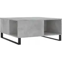 vidaXL Salontafel 80x80x36,5 cm bewerkt hout betongrijs
