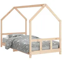 vidaXL Kinderbedframe 90x200 cm massief grenenhout