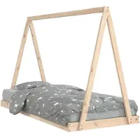 vidaXL Kinderbedframe 90x200 cm massief grenenhout