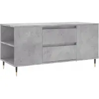 vidaXL Salontafel 102x44,5x50 cm bewerkt hout betongrijs