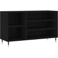 vidaXL Schoenenkast 102x36x60 cm bewerkt hout zwart