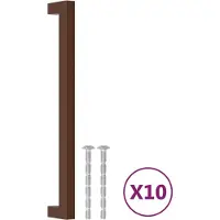 vidaXL Handvatten 10 st 224 mm roestvrij staal bronskleurig